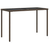 Brauner Gartentisch Marghiolisa 115x54x74cm (Polyrattan)