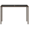Brauner Gartentisch Marghiolisa 115x54x74cm (Polyrattan)