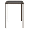 Brauner Gartentisch Marghiolisa 115x54x74cm (Polyrattan)