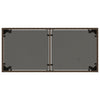 Brauner Gartentisch Marghiolisa 115x54x74cm (Polyrattan)
