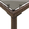 Brauner Gartentisch Marghiolisa 115x54x74cm (Polyrattan)