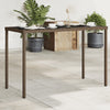 Brauner Gartentisch Marghiolisa 115x54x74cm (Polyrattan)