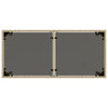 Beiger Gartentisch Marghiolisa 115x54x74cm (Glasplatte Polyrattan)