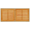 Beiger Gartentisch mit Holzplatte Marghiolisa 115x54x74cm (Polyrattan)
