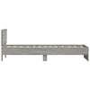 Bettgestell Sonoma Grau mit Kopfteil Dariu 75x190cm (Holz)