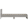 Graues Bettgestell mit Kopfteil und LED-Beleuchtung Galasel 75x190cm (Sonoma)