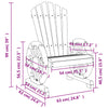 Iones Adirondack puutarhatuolit (2 kpl kuusi)