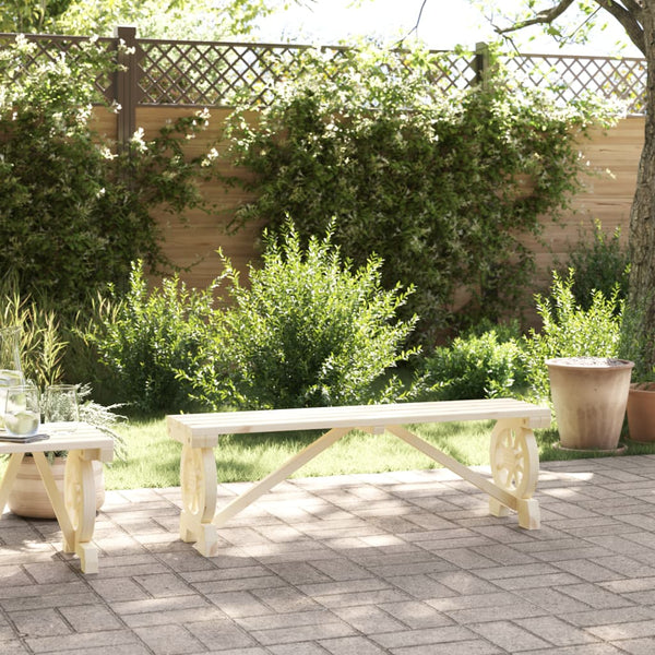 Viertel Gartenbank 115cm (Fichte)