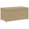 Beige Gartenaufbewahrungsbox Dulcineia 190 l (Polyrattan)