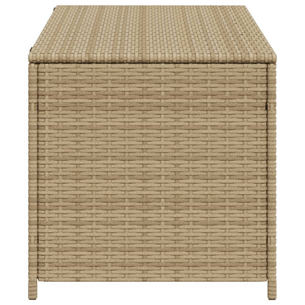 Beige Gartenaufbewahrungsbox Dulcineia 190 l (Polyrattan)