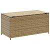 Beige Gartenaufbewahrungsbox Dulcineia 190 l (Polyrattan)