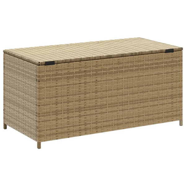 Beige Gartenaufbewahrungsbox Dulcineia 190 l (Polyrattan)