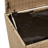 Beige Gartenaufbewahrungsbox Dulcineia 190 l (Polyrattan)