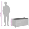 Beige Gartenaufbewahrungsbox Dulcineia 190 l (Polyrattan)