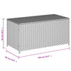 Beige Gartenaufbewahrungsbox Dulcineia 190 l (Polyrattan)