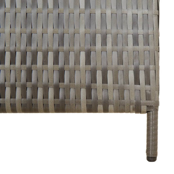 Raumteiler Dacia Grau (Polyrattan, 5 Paneele)