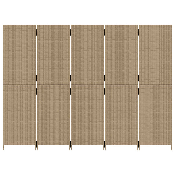 Dacia Raumteiler beige (5 Paneele, Polyrattan)