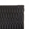 Dacia Raumteiler, schwarz (6 Paneele Polyrattan)