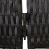 Dacia Raumteiler, schwarz (6 Paneele Polyrattan)