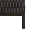 Dacia Raumteiler, schwarz (6 Paneele Polyrattan)