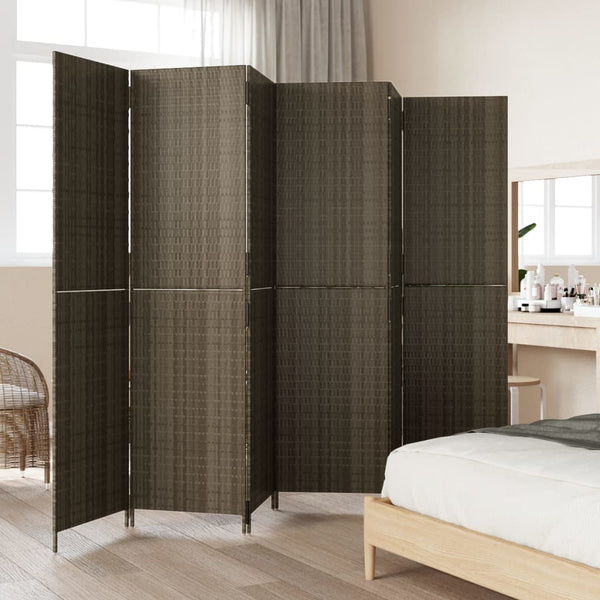 Grauer Raumteiler 6 Paneele Dacia (Polyrattan)