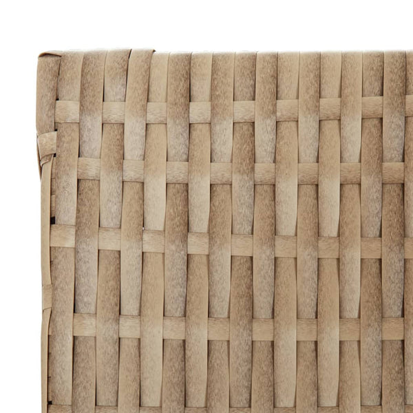 Beiger Dacia Raumteiler (Polyrattan, 5 Paneele)