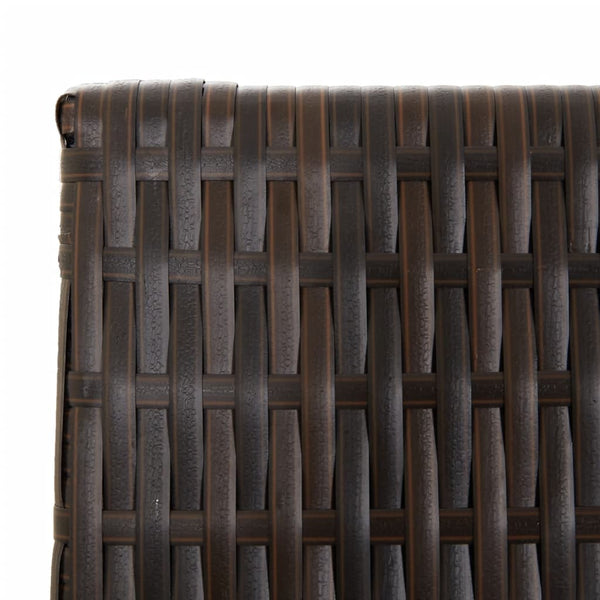 Dacia brauner Raumteiler (6 Paneele Polyrattan)