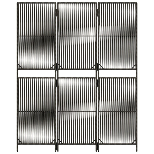 Dacia grauer Raumteiler (3 Poly-Rattan-Paneele)