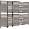 Brauner Dacia Raumteiler 5 Paneele (Polyrattan)