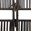 Brauner Dacia Raumteiler 5 Paneele (Polyrattan)