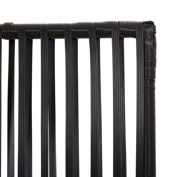 Raumteiler Dacia schwarz (6 Paneele Polyrattan)