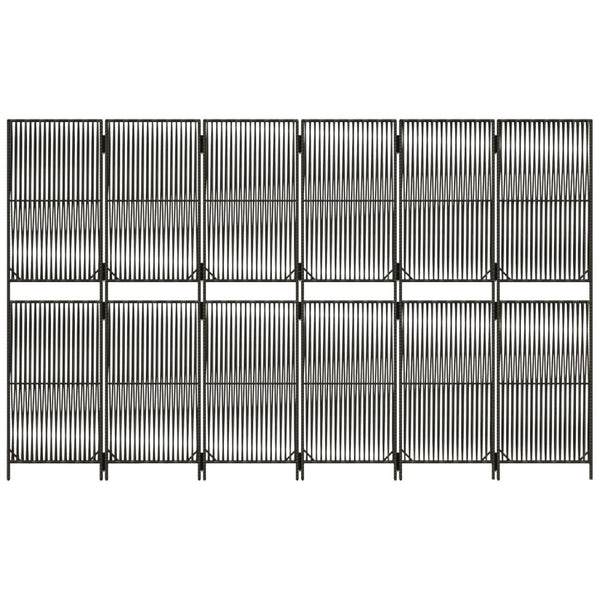 Raumteiler Dacia Grau (6 Paneele Polyrattan)
