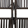 Dacia brauner Raumteiler (3 Paneele Polyrattan)