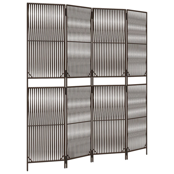 Dacia brauner Raumteiler (4 Paneele Polyrattan)