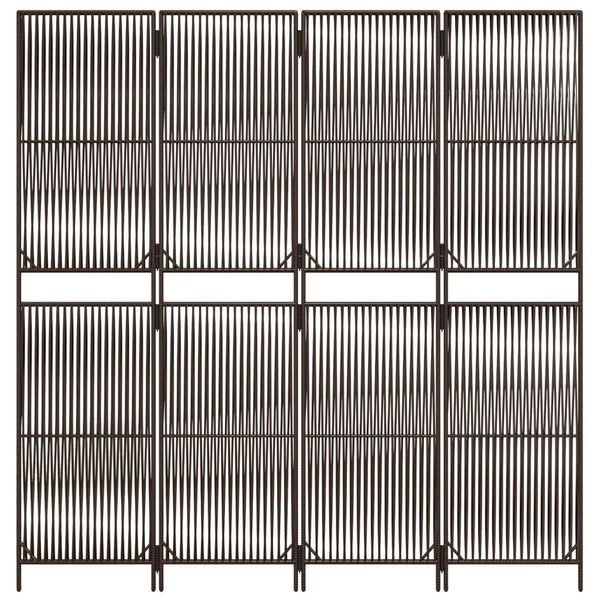 Dacia brauner Raumteiler (4 Paneele Polyrattan)