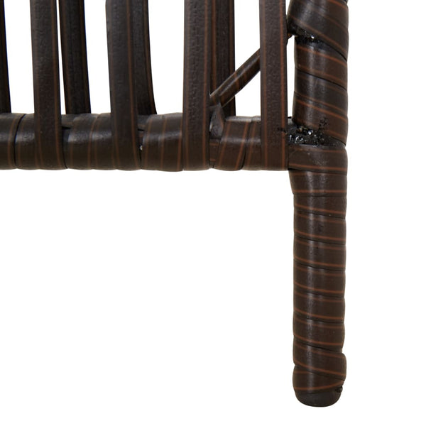 Dacia brauner Raumteiler (4 Paneele Polyrattan)