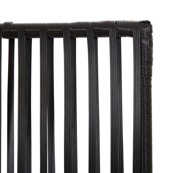 Raumteiler Dacia schwarz (5 Paneele Polyrattan)