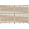Dacia beige Raumteiler (6 Paneele Polyrattan)
