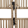 Dacia beige Raumteiler (6 Paneele Polyrattan)
