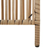 Dacia beige Raumteiler (6 Paneele Polyrattan)