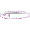 Schwarzes Bettgestell mit Schubladen Reo 200x200cm (Holz)