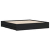 Schwarzes Bettgestell mit Schubladen Reo 180x200cm (Holz)