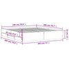 Schwarzes Bettgestell mit Schubladen Reo 180x200cm (Holz)