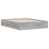 Graues Bettgestell mit Schubladen Reo 150x200cm (Holz)