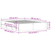 Graues Bettgestell mit Schubladen Reo 150x200cm (Holz)