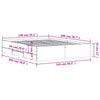Schwarzer Bettrahmen mit Schubladen Reo 140x200cm (Holz)