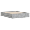 Bettgestell Betongrau mit Schubladen Reo 140x200cm (Holz)