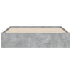 Bettgestell Betongrau mit Schubladen Reo 140x200cm (Holz)