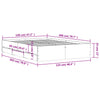 Schwarzes Bettgestell mit Schubladen Reo 120x200cm (Holz)