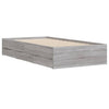 Bettgestell Reo 100x200 cm (Holz) mit Schubladen, grau